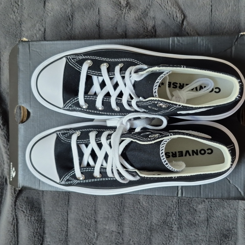 Converse CTAS Black and White Lugged Heel Platform High-Tops Size 8, New In Box! - Picture 6 of 13
